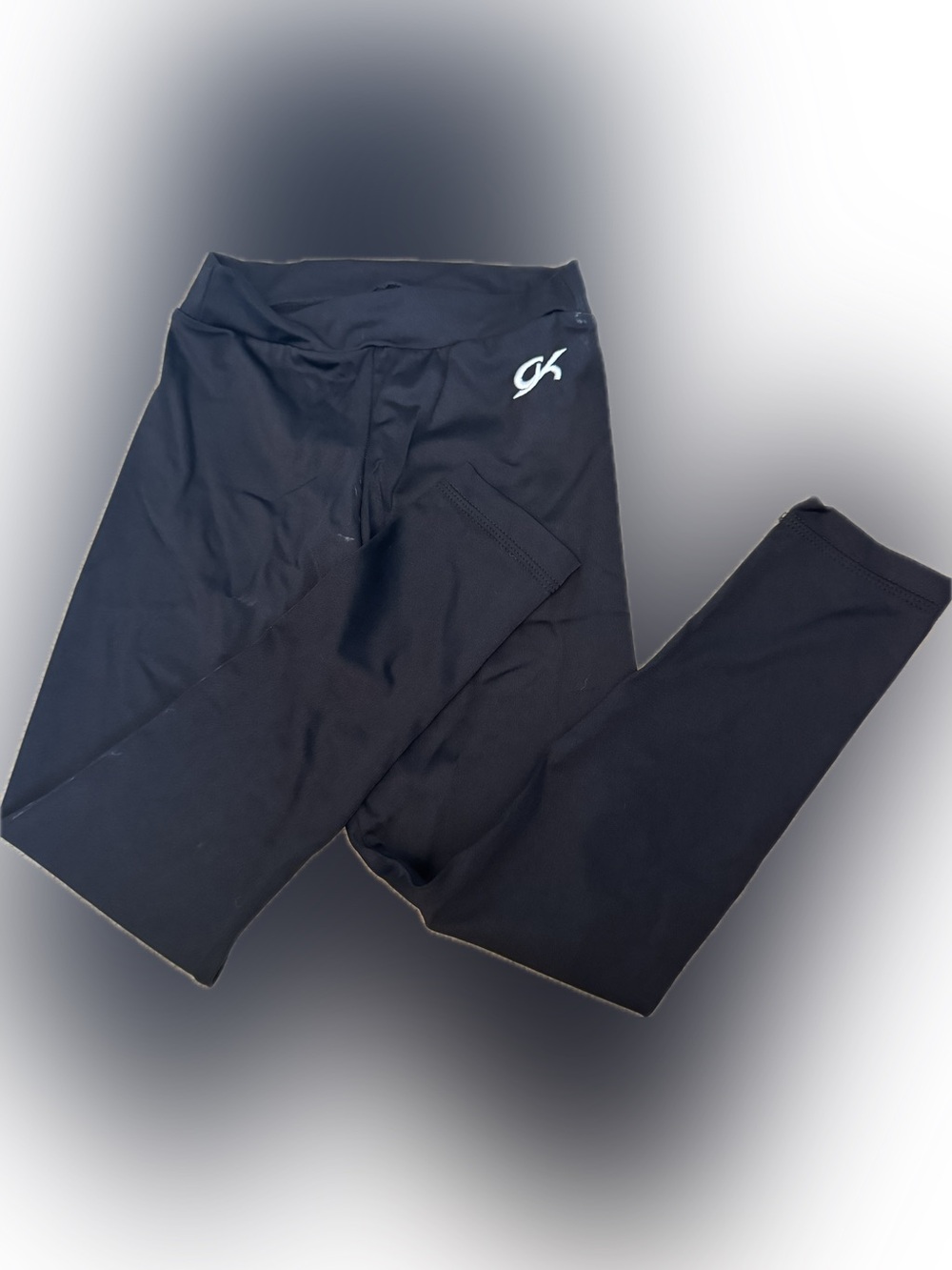 TWO GK Crop Black Leggings Logo, Adult Small